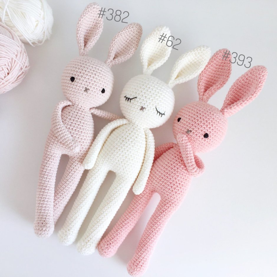 Белый заяц крючком