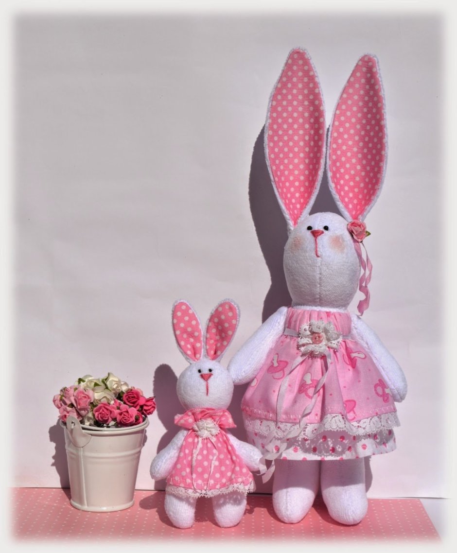 Зайчик текстильная игрушка