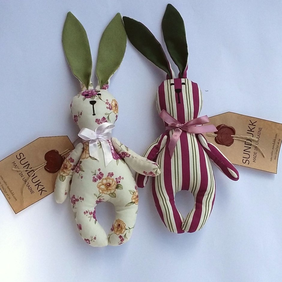 Игрушка Зайка из ткани