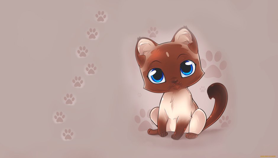 Милые мультяшные котята