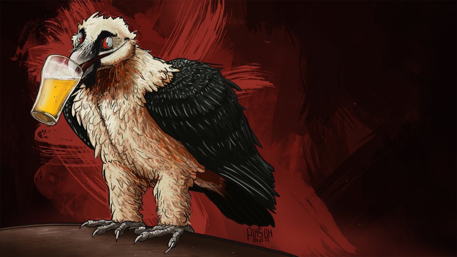 Gypaetus barbatus Бородач vector