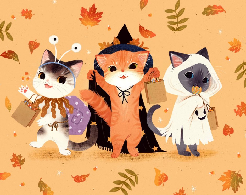 Кошки арты