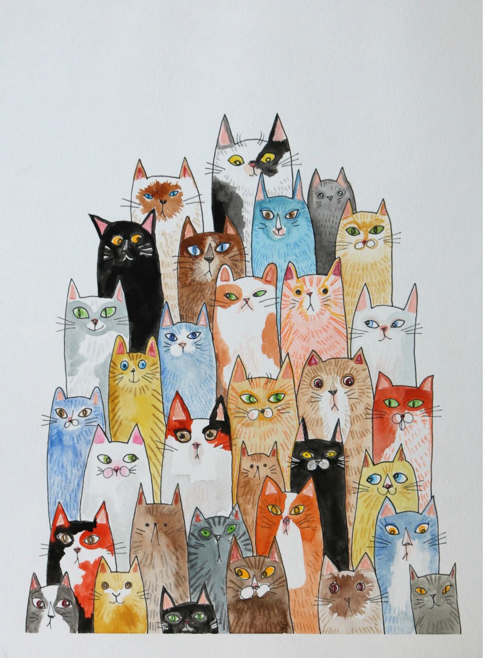 Много котиков