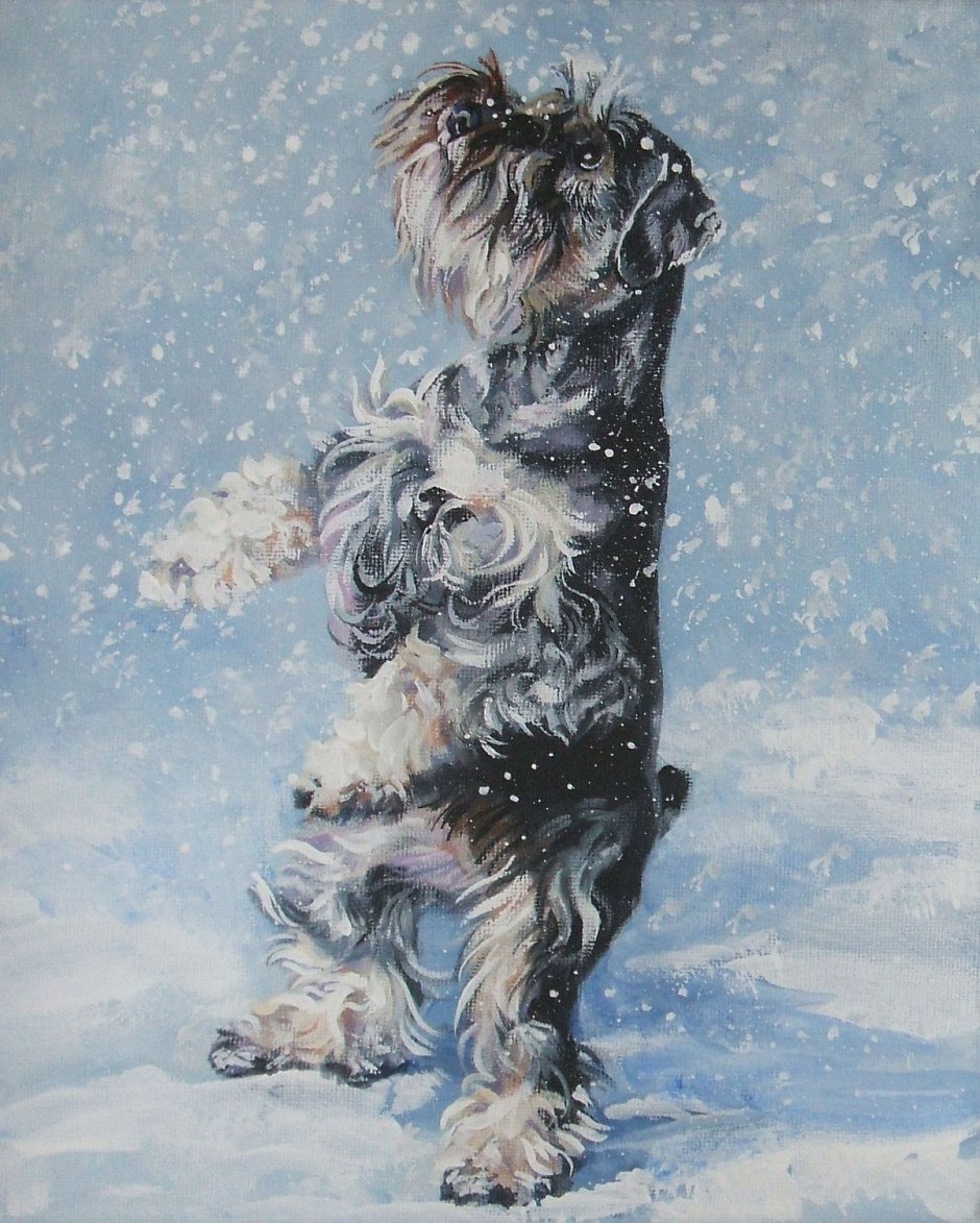 Шнауцер в живописи