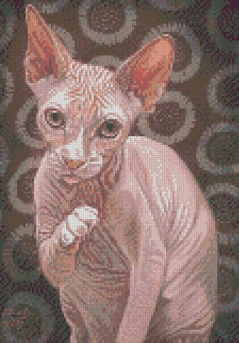 Алмазная мозаика кот сфинкс