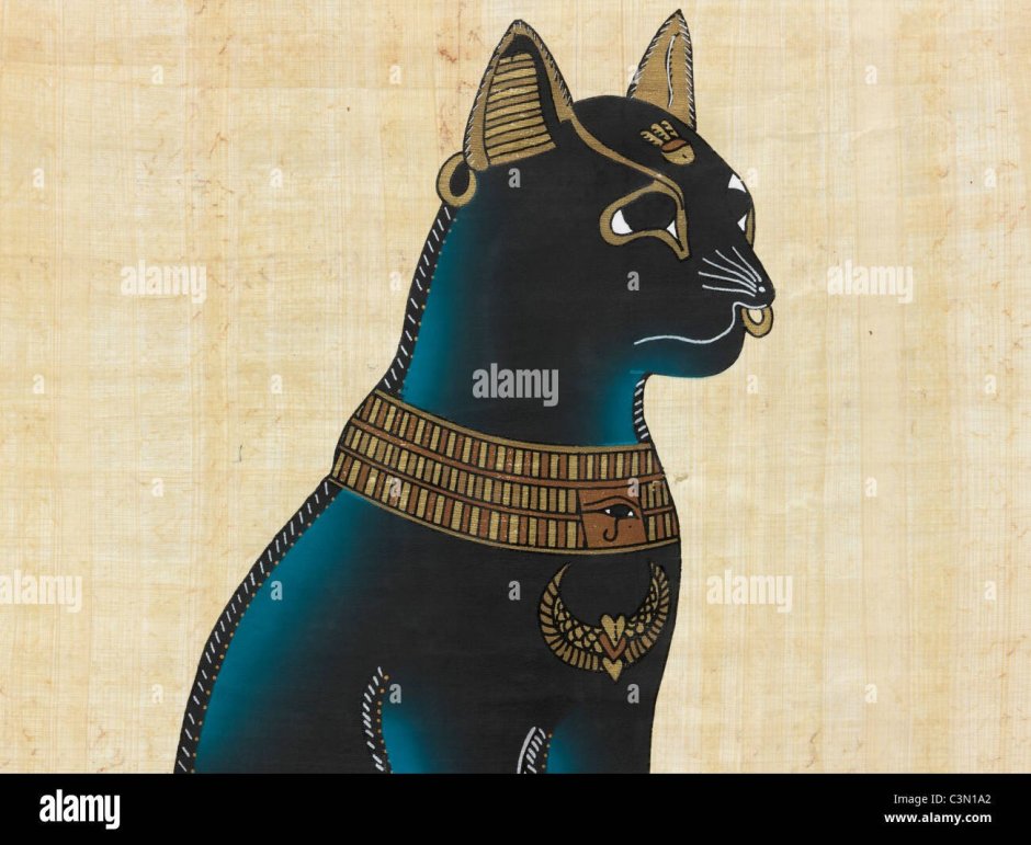 Кошка Египет Бастет Папирус