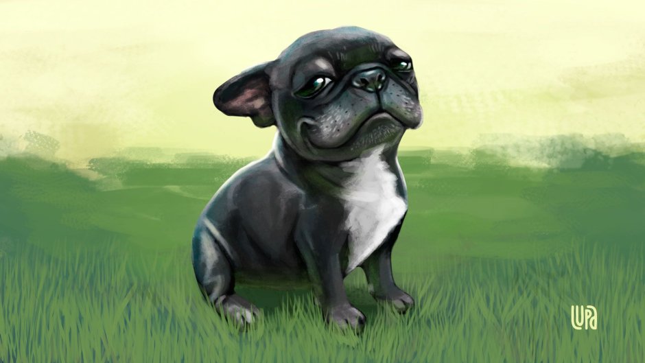 Мультяшные бульдоги