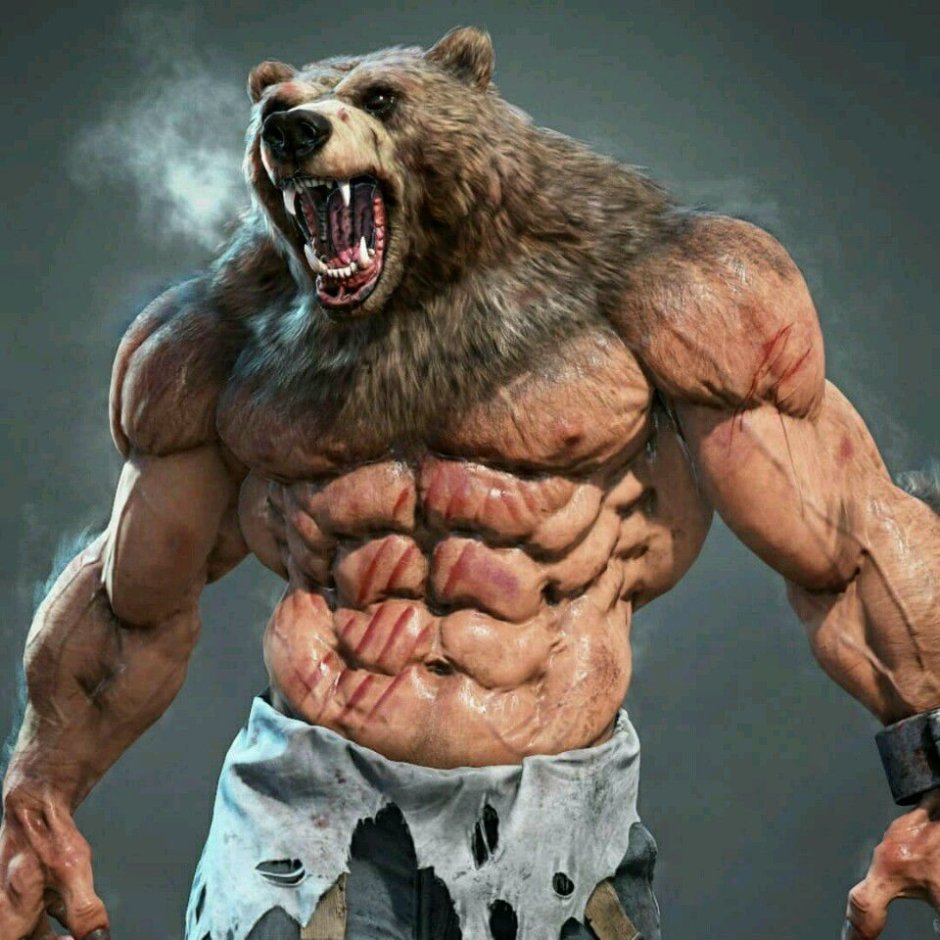 Накаченный медведь