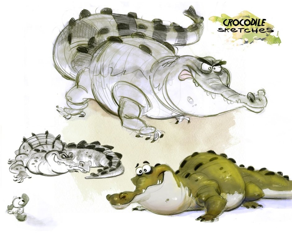 Крокодил арт