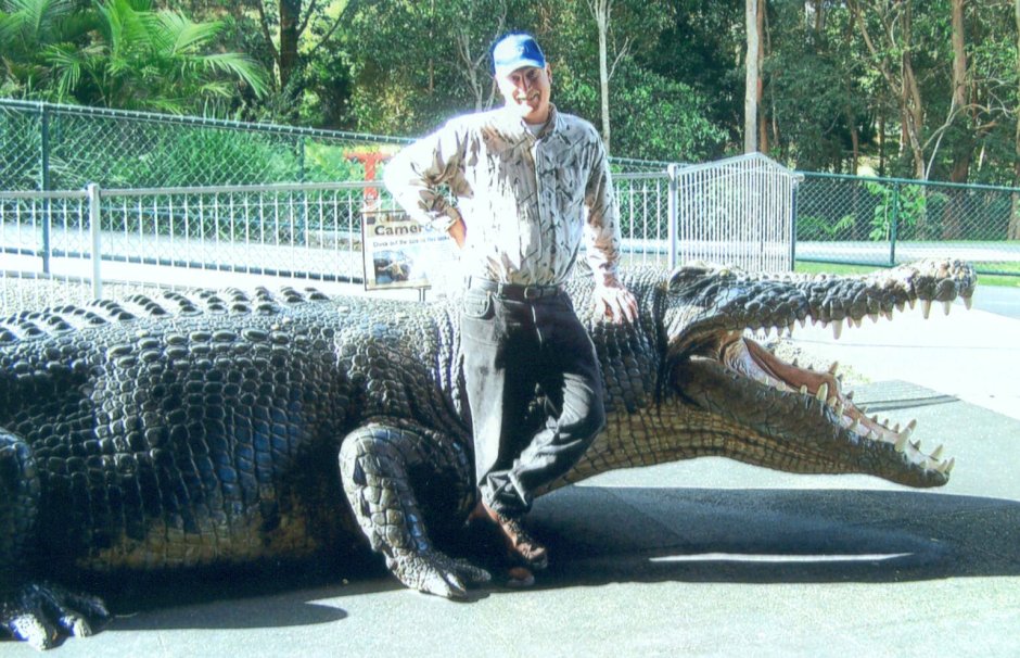 Гребнистый крокодил челюсть