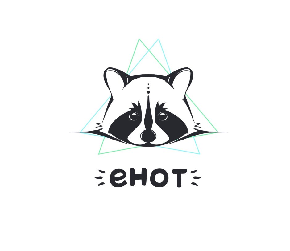 Енот черно белый