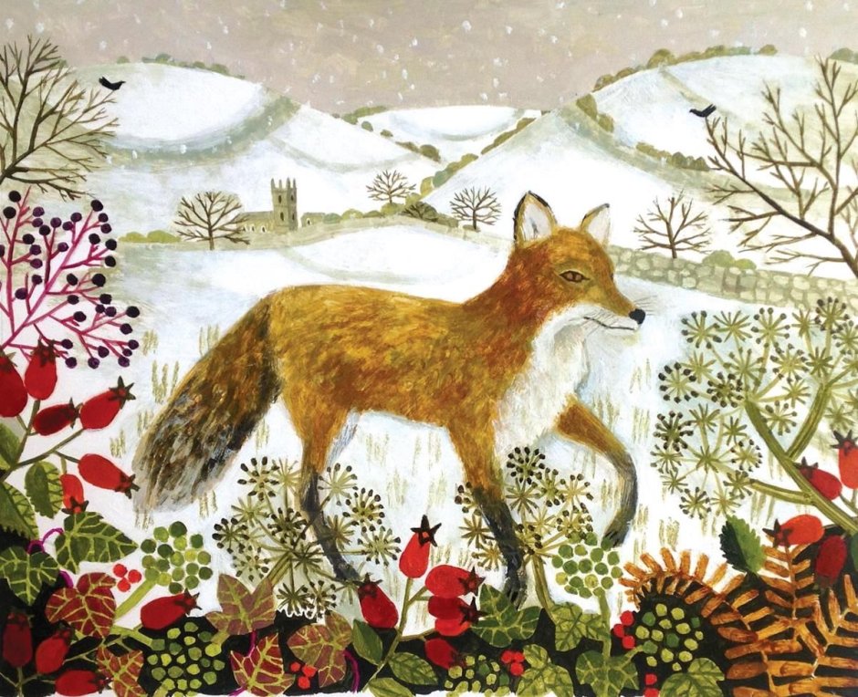 Лиса в разных стилях рисования