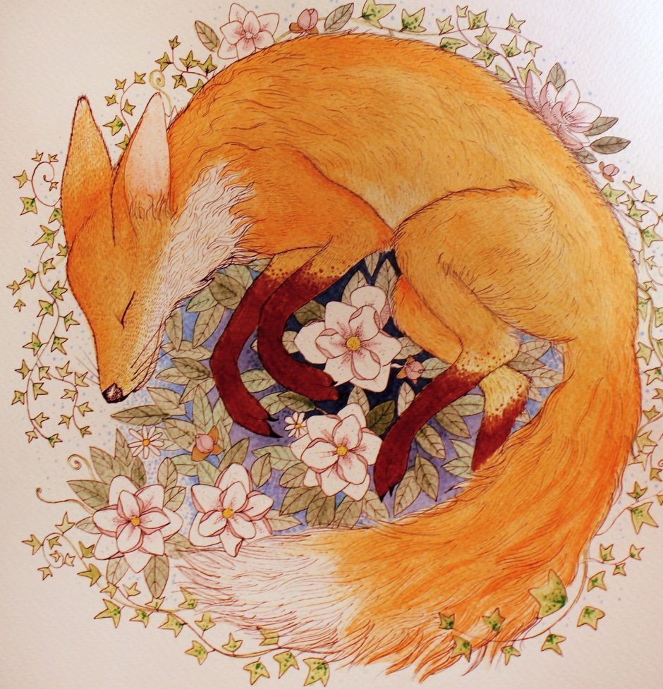 Лисичка мультяшная милая