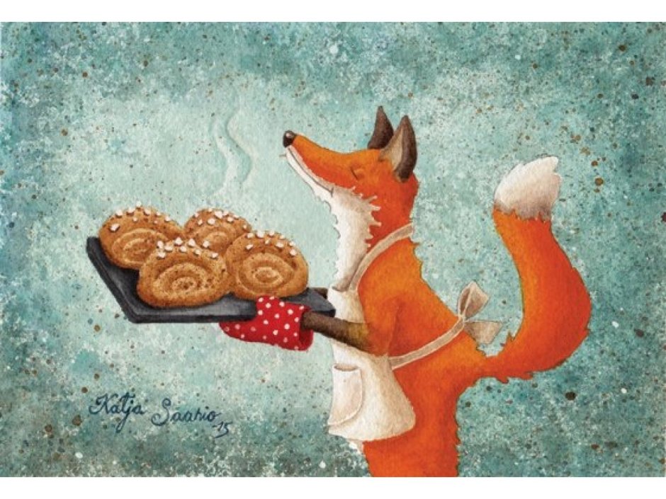 Лисичка прикольная рисунок