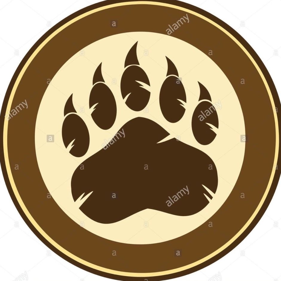 Лапа медведя логотип