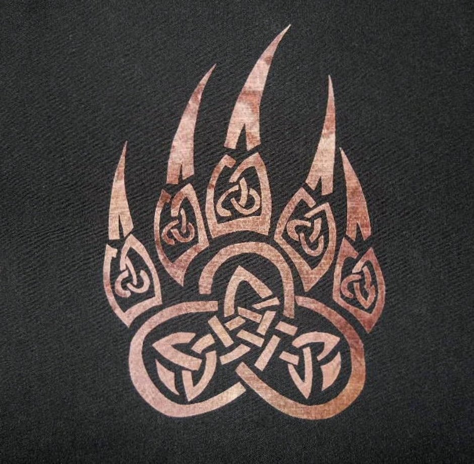 Печать Велеса медвежья лапа