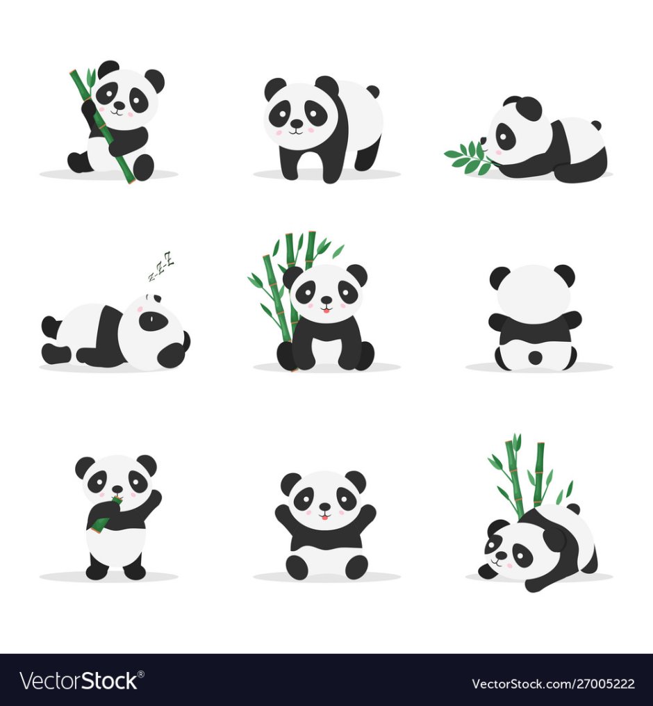 Перчатки в виде лап панды