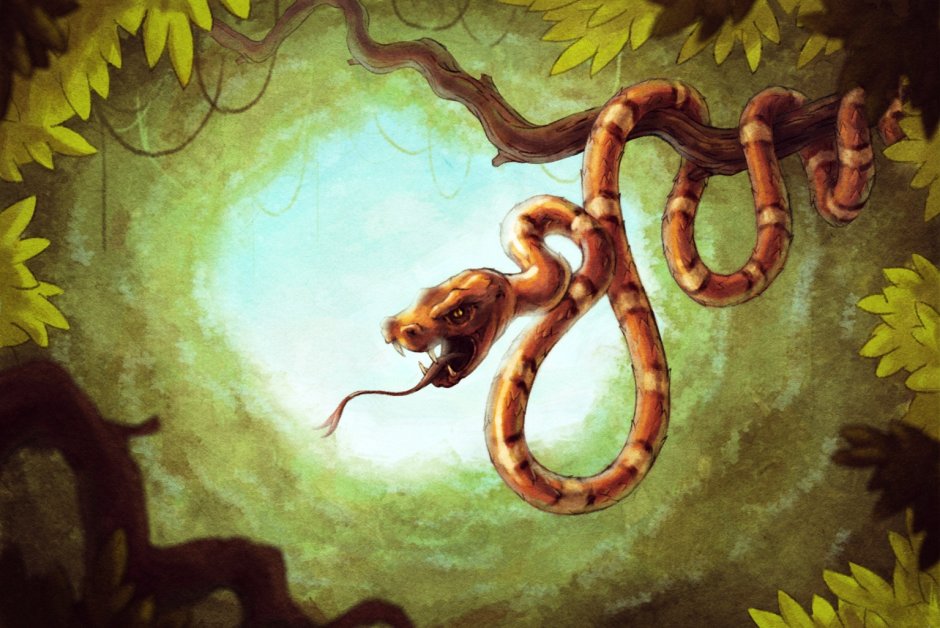 Змея иллюстрация