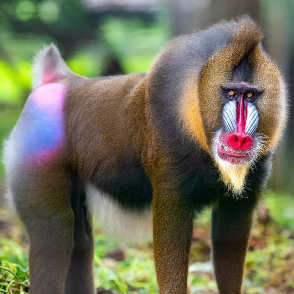 Обезьяна с плоским лицом