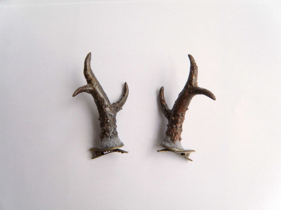 Оленьи рога из полимерной глины