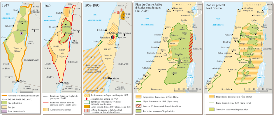 Карта Палестины до 1947 года