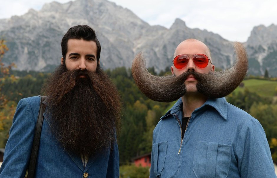 Смешной мужик с бородой