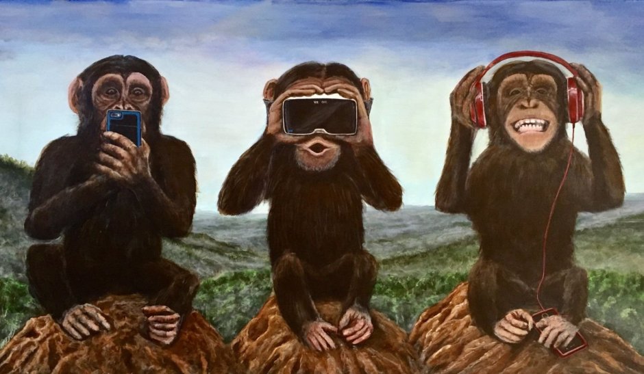 Мемы с тремя обезьянами