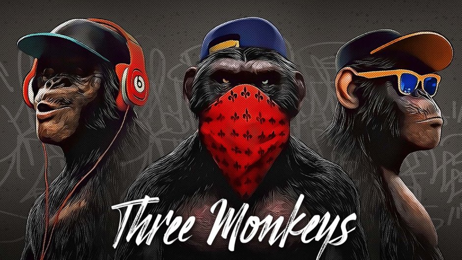 Картина три обезьяны