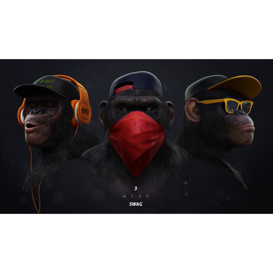 Картина обезьяны SWAG