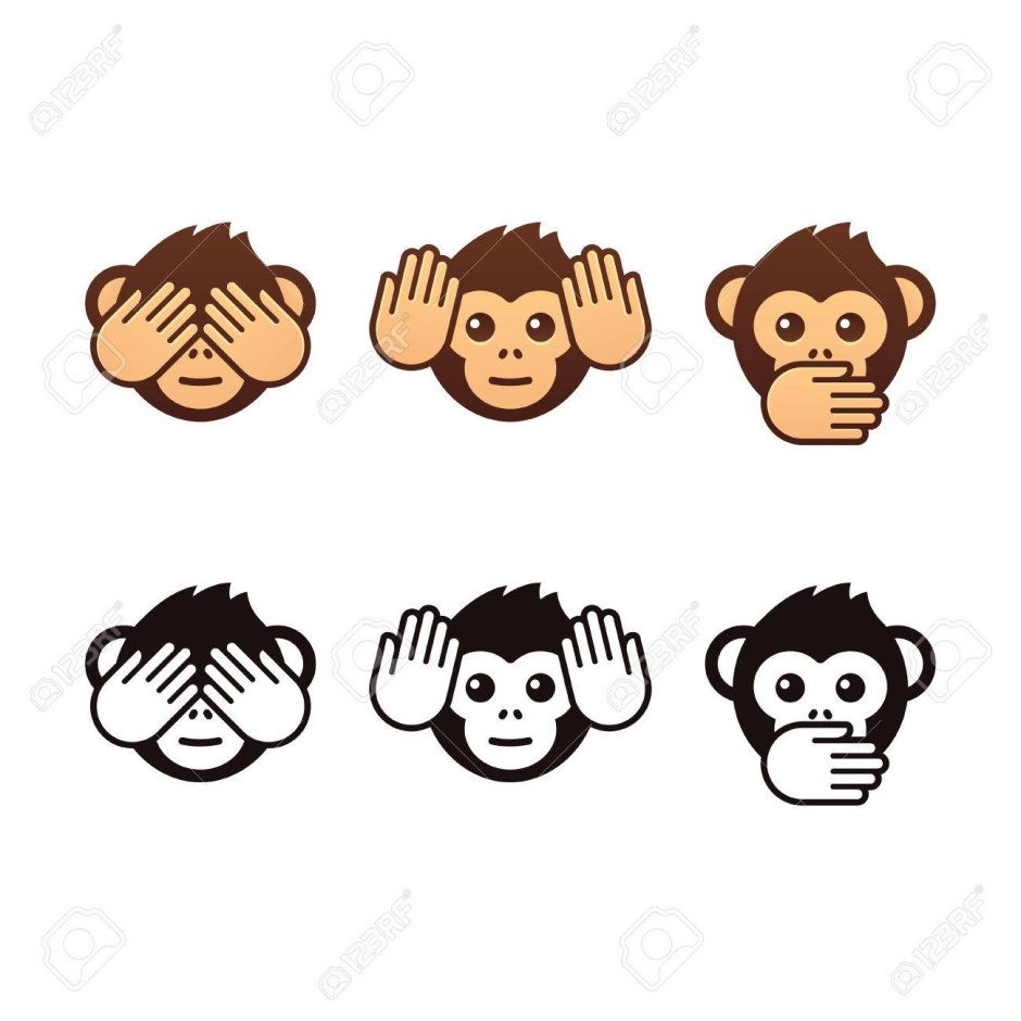 Картина три обезьяны