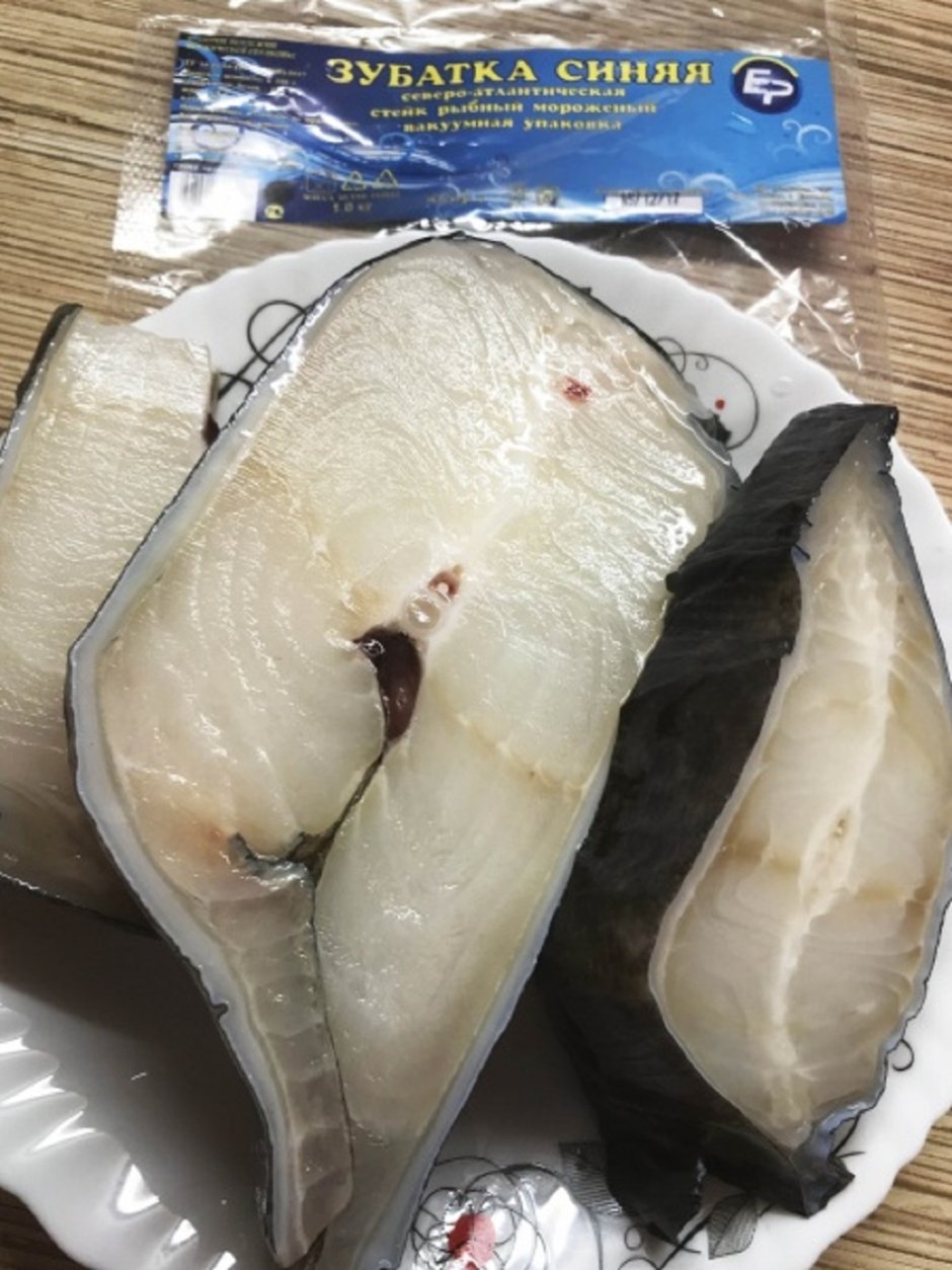 Рыба зубатка синяя