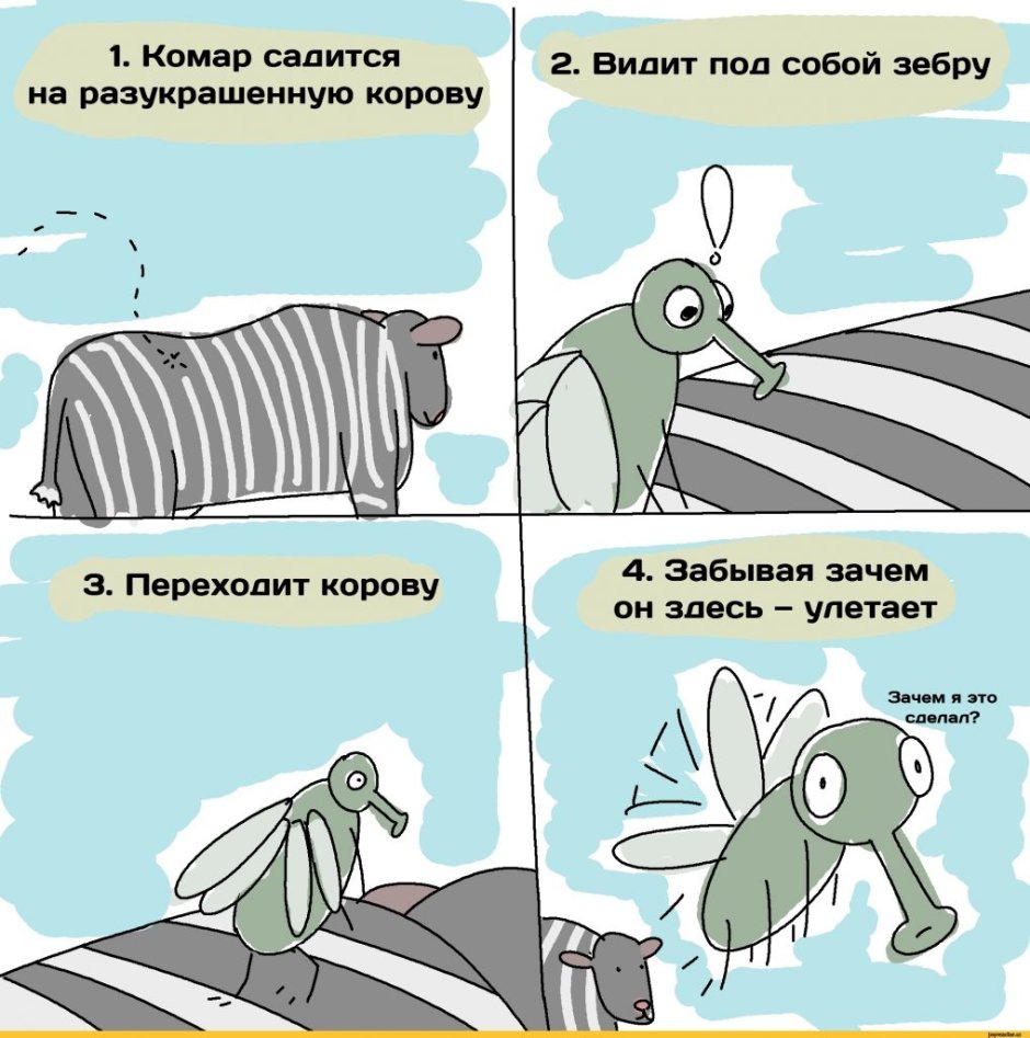 Открытка Зебра с днем рождения