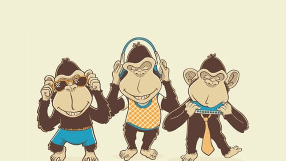 Картинка 3 обезьяны