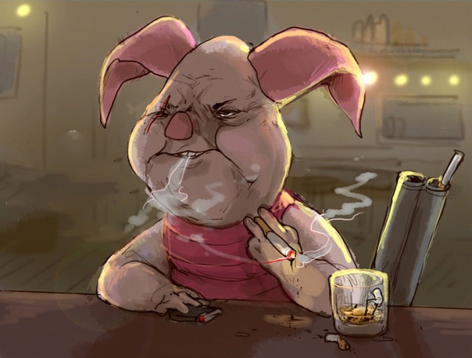 Sad Donkey cartoon