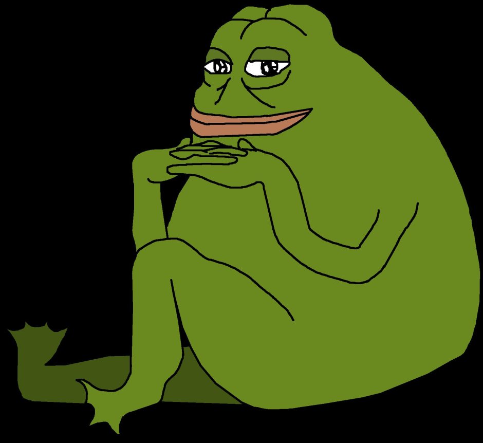 Смешная толстая лягушка