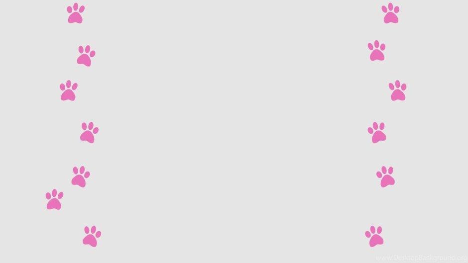 Розовый фон с лапками