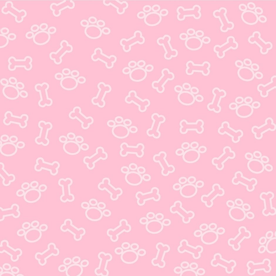 Розовый фон с лапками
