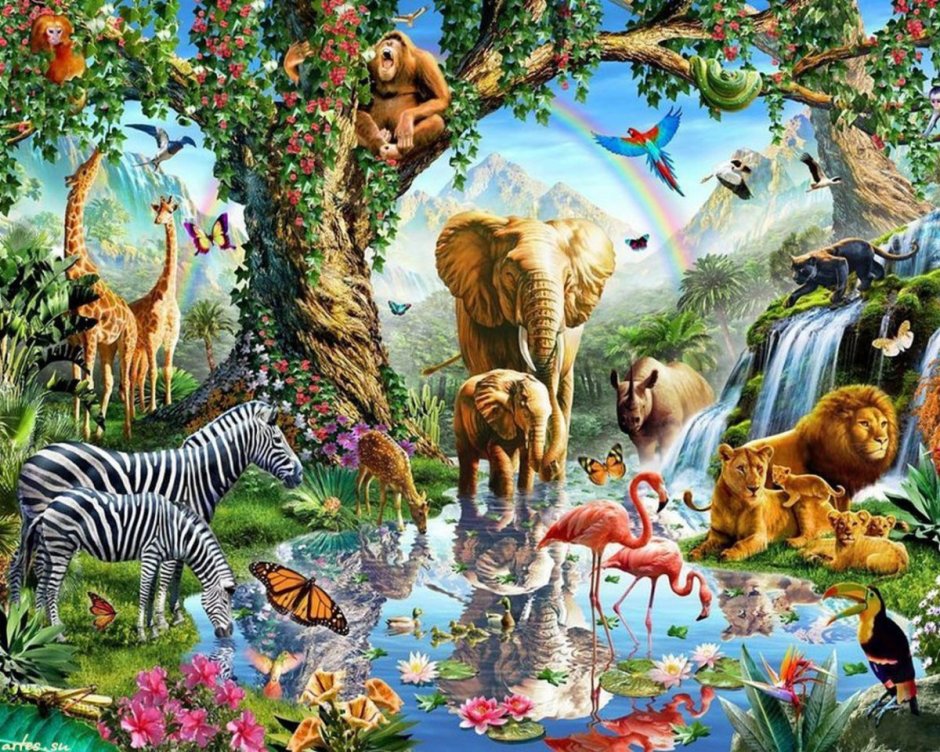 Пазл джунгли 33600