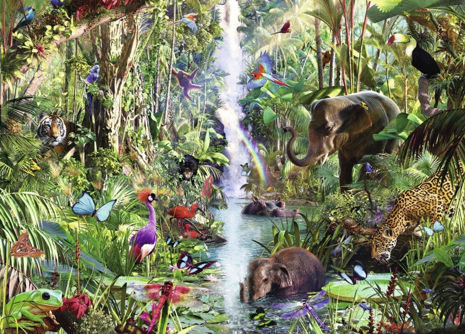 Пазл Ravensburger джунгли (16610), 2000 дет.
