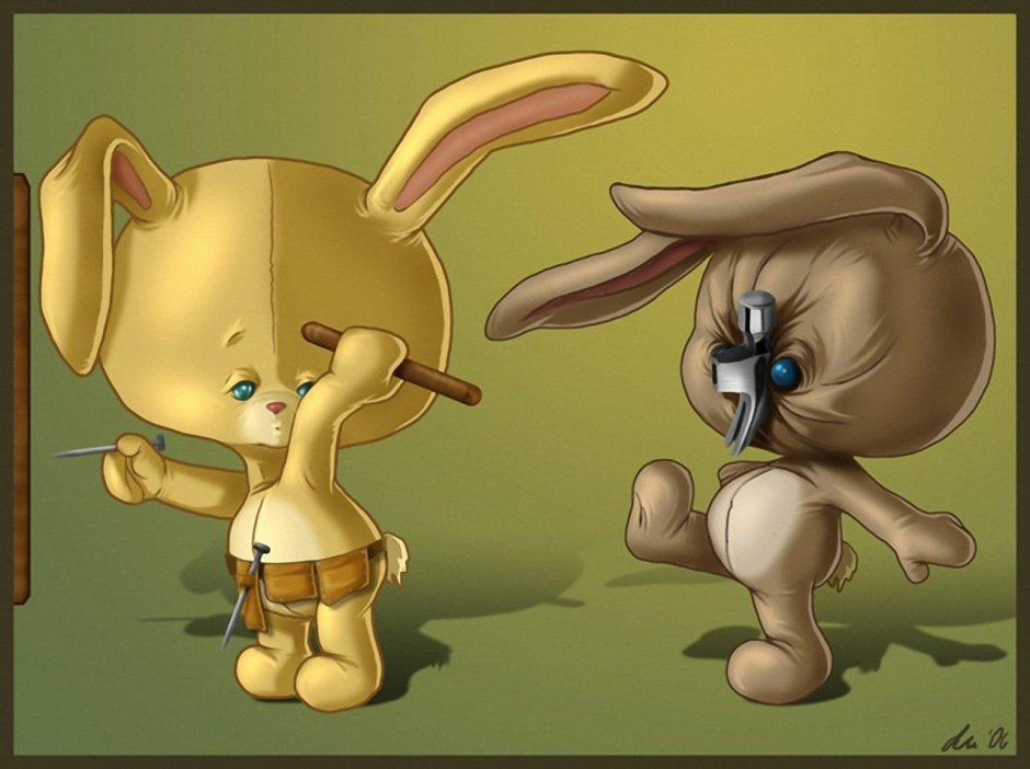 Обиженный зайчик