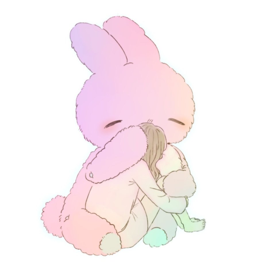 Зайка грустит и плачет