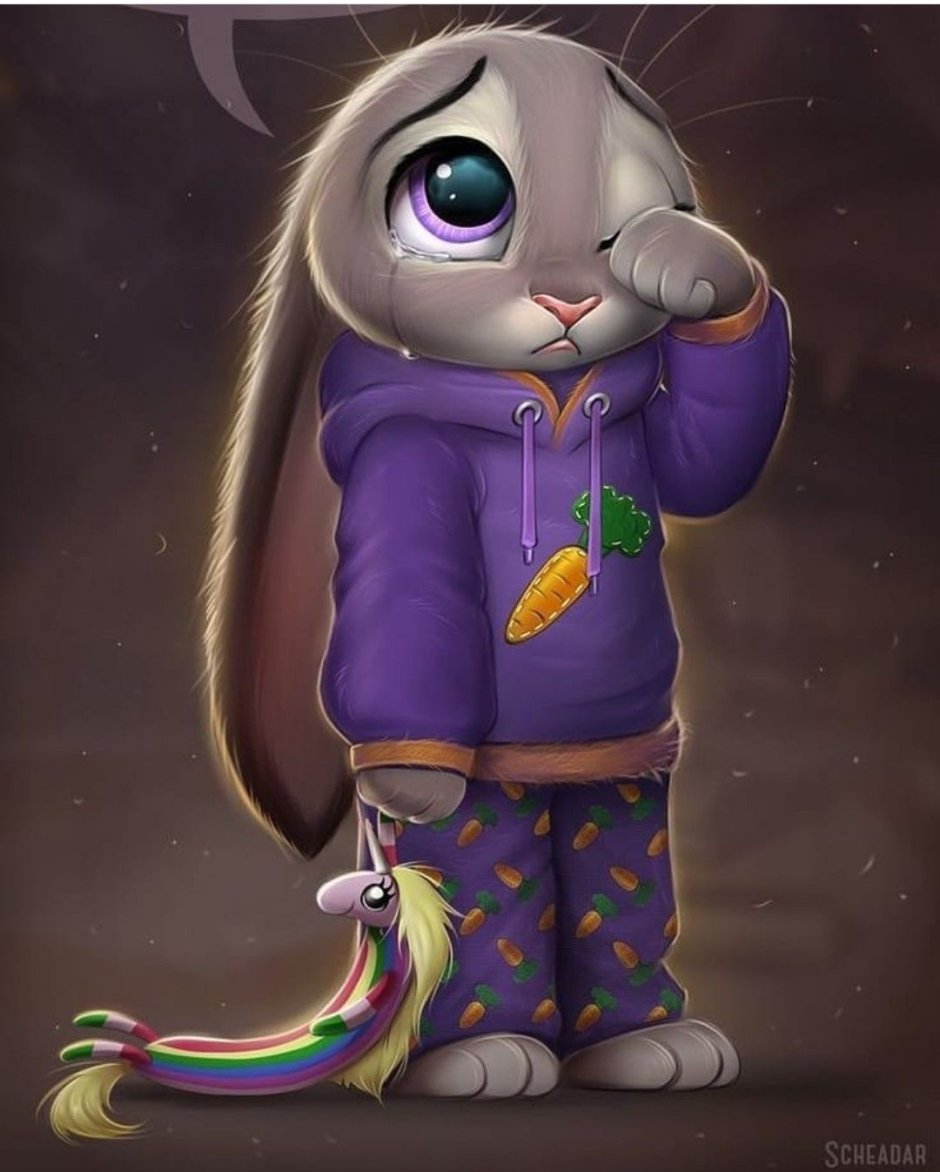 Грустный заяц