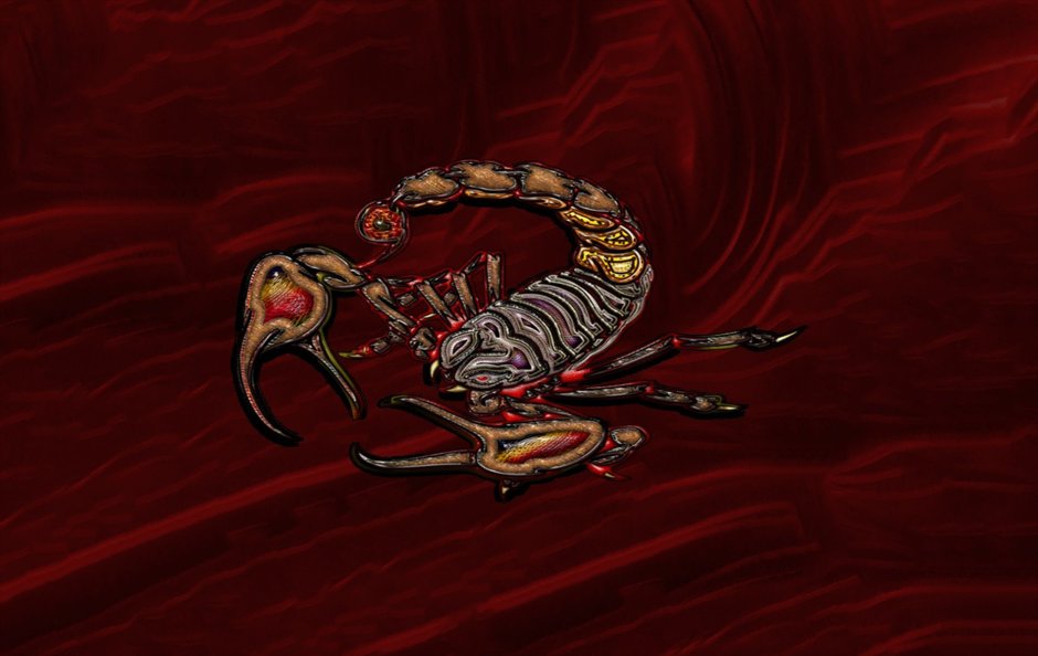 Скорпион живопись