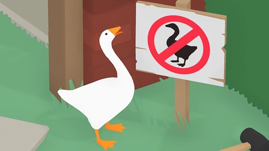 Untitled Goose game Гусь