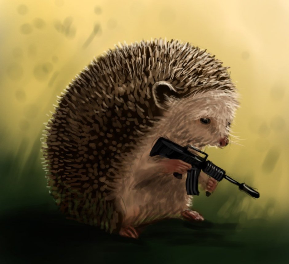Ежик с глазками для детей