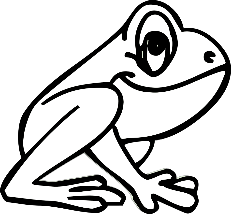Лягушка раскраска