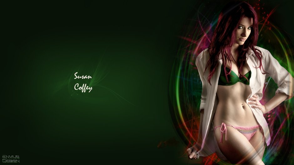 Susan Coffey в зеленом