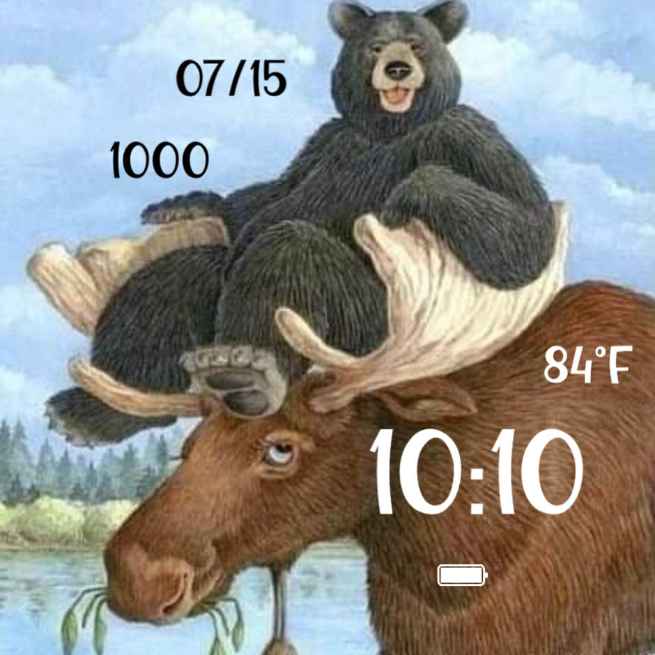 Медведь и олень