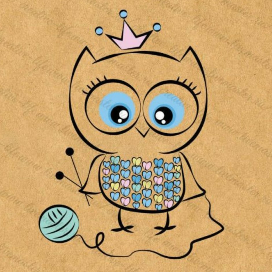 Совята мультяшные