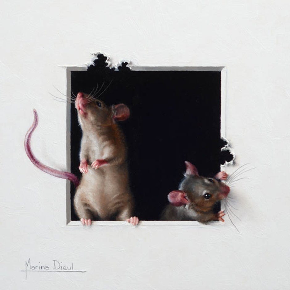 Картина на стену крыса